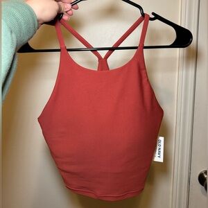 Old Navy Rust Red/Terracota Work Out Tank Top